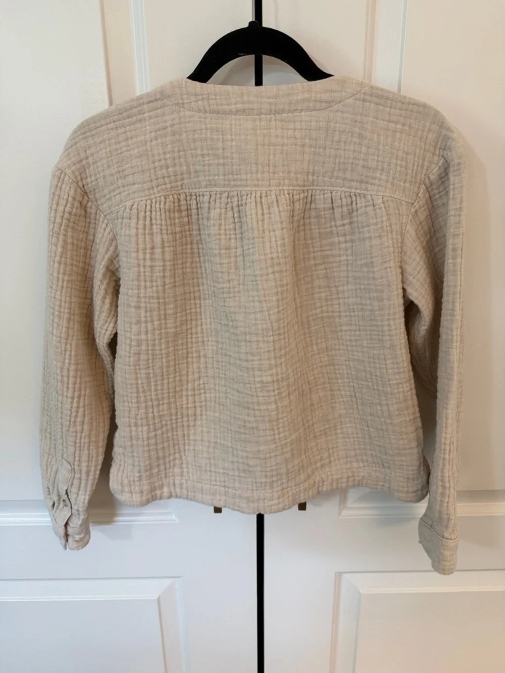 Madewell Lightspun Cardigan Top in Oatmeal Melange Size Small - Picture 8 of 15